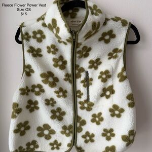 Fleece Flower Power Vest